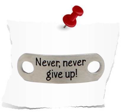 "Never, never give up!"- Matt