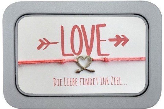 Armband "Die Liebe findet ihr Ziel"